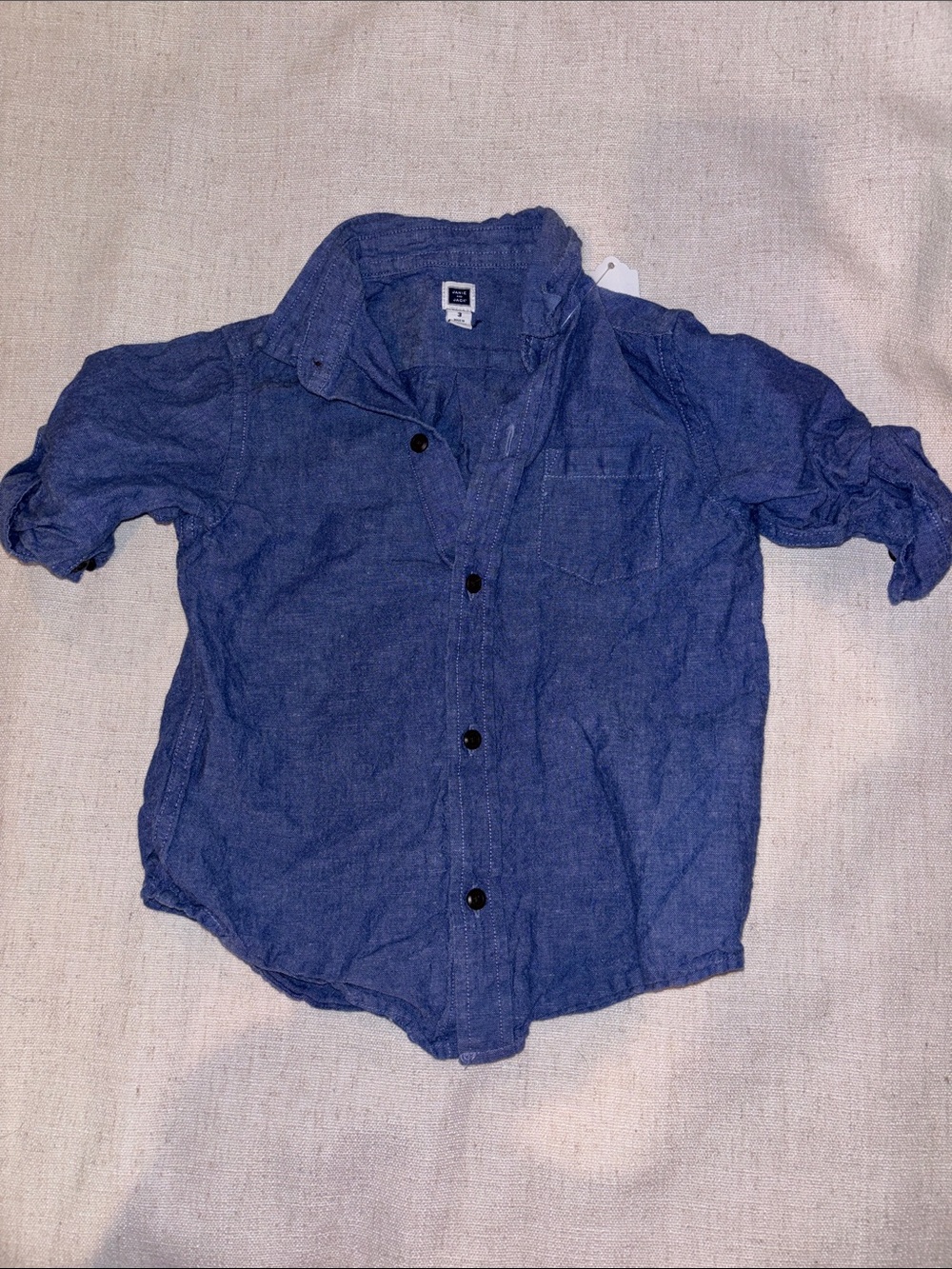 Janie and Jack Indigo Chambray Button-Down Shirt